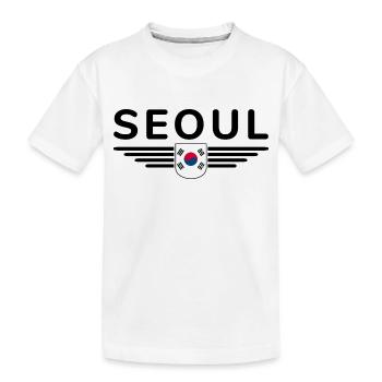 T-shirt Seoul Fan pour les amoureux de la Corée - T-shirt bio Premium Enfant - blanc - Devant