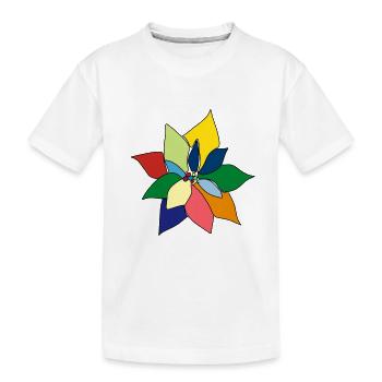 Bouquet coloré - T-shirt bio Premium Enfant - blanc - Devant