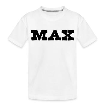 Max Vorname Geschenk - Kinder Premium Bio T-Shirt - Weiß - Vorne