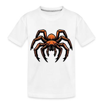 Tarantula Comic - Kinder Premium Bio T-Shirt - Weiß - Vorne