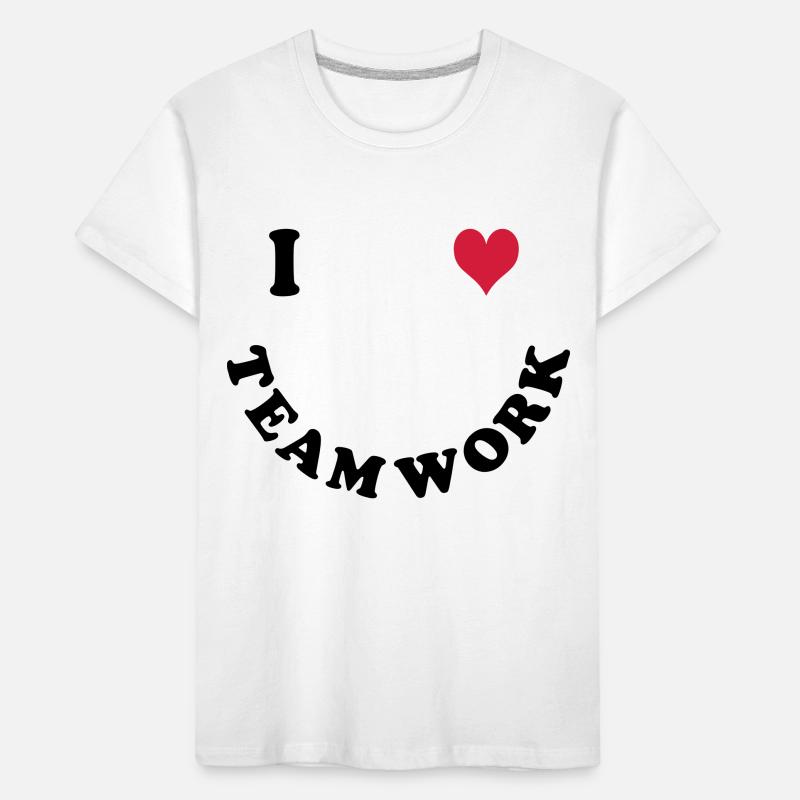 Ich liebe Teamwork Kinder Premium Bio T-Shirt