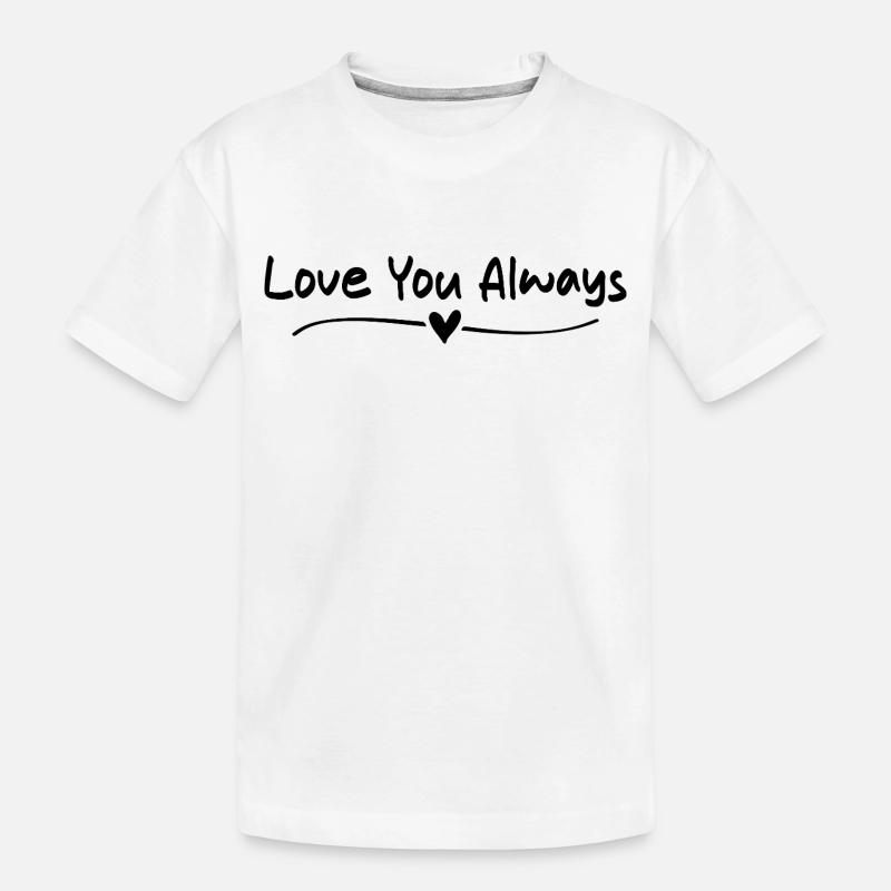 Liebe dich immer - Kinder Premium Bio T-Shirt - Weiß