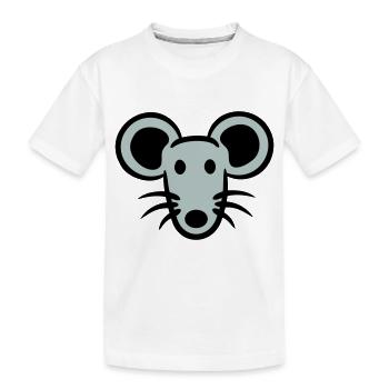 souris souris mignon petit rat rongeur amical - T-shirt bio Premium Enfant - blanc - Devant