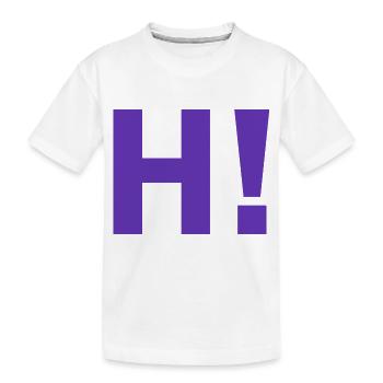 H-Ausrufezeichen - Kinder Premium Bio T-Shirt - Weiß - Vorne