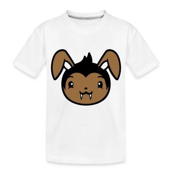 Lapin Vampire Sharp Longues Dents Halloween Costume - T-shirt bio Premium Enfant - blanc - Devant