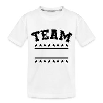 équipe - T-shirt bio Premium Enfant - blanc - Devant