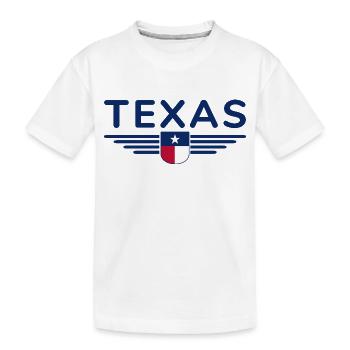 Texas Fan T-Shirt – Lone Star Style - Kids' Premium Organic T-Shirt - white - Front