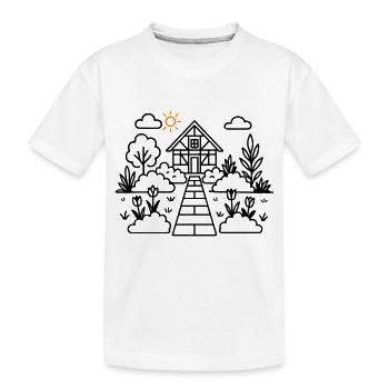 Jardin familial Nature - T-shirt bio Premium Enfant - blanc - Devant