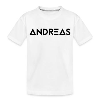 Prénom Andreas - T-shirt bio Premium Enfant - blanc - Devant