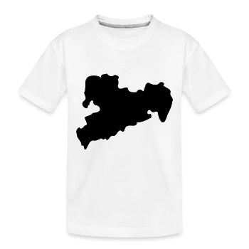 sachsen - Kinder Premium Bio T-Shirt - Weiß - Vorne