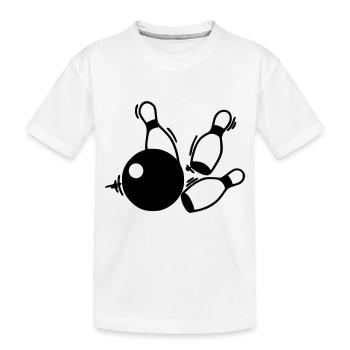kegel team - Kinder Premium Bio T-Shirt - Weiß - Vorne