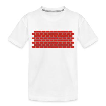 Maurer Mauer - Kinder Premium Bio T-Shirt - Weiß - Vorne