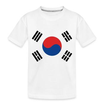Corée du Sud - T-shirt bio Premium Enfant - blanc - Devant