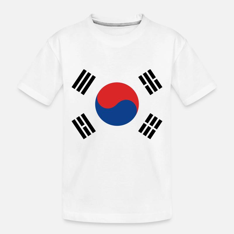 Corée du Sud - T-shirt bio Premium Enfant - blanc