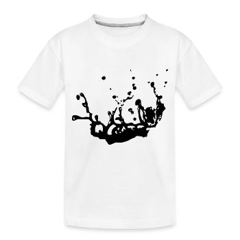 Wassertropfen - Kinder Premium Bio T-Shirt - Weiß - Vorne