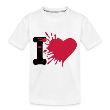 i love - T-shirt bio Premium Enfant - blanc - Devant