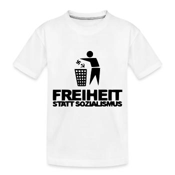 Freiheit statt Sozialismus - Kinder Premium Bio T-Shirt - Weiß - Vorne