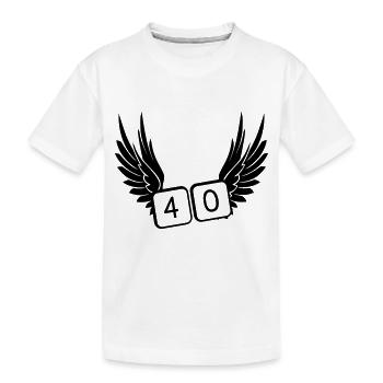 40 années - T-shirt bio Premium Enfant - blanc - Devant