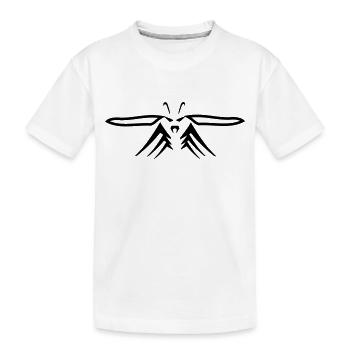 Wespe - Kinder Premium Bio T-Shirt - Weiß - Vorne