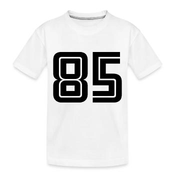 85 - Kids' Premium Organic T-Shirt - white - Front
