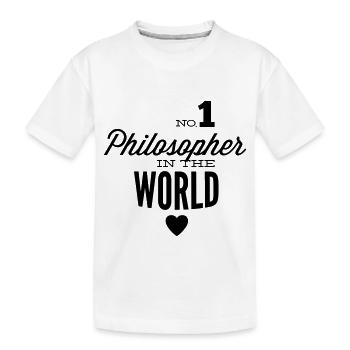 Meilleur philosophe du monde - T-shirt bio Premium Enfant - blanc - Devant