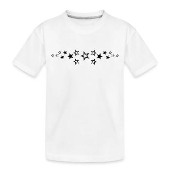sterne - Kinder Premium Bio T-Shirt - Weiß - Vorne