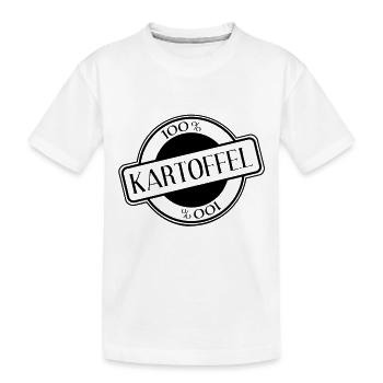 Kartoffel - Kinder Premium Bio T-Shirt - Weiß - Vorne