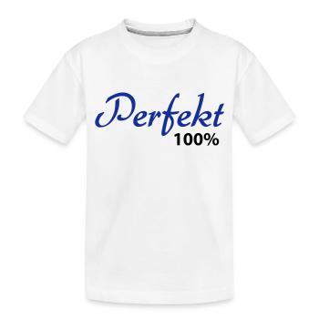 100% parfait - T-shirt bio Premium Enfant - blanc - Devant
