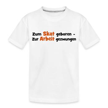 Skat - Kinder Premium Bio T-Shirt - Weiß - Vorne