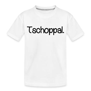 Österreichischer Dialekt Tschoppal Tschopperl - Kinder Premium Bio T-Shirt - Weiß - Vorne
