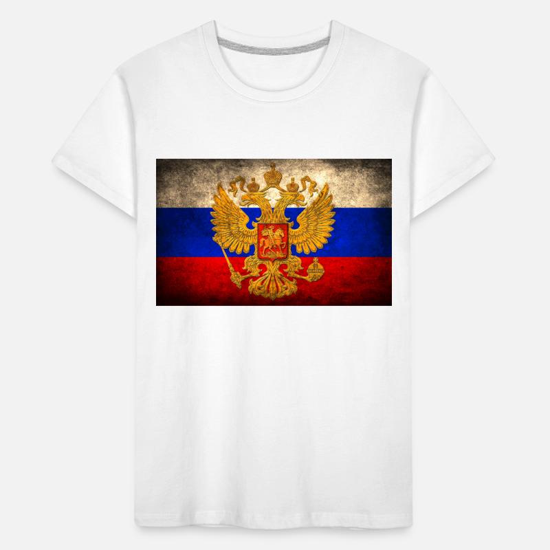 Drapeau russe T-shirt bio Premium Enfant