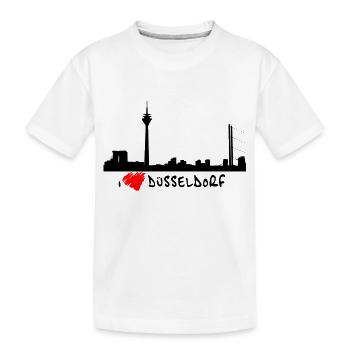 J'aime Dusseldorf - T-shirt bio Premium Enfant - blanc - Devant