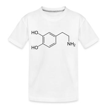 Dopamin - Kinder Premium Bio T-Shirt - Weiß - Vorne