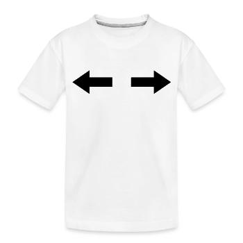 pfeil_seite__f1 - Kinder Premium Bio T-Shirt - Weiß - Vorne