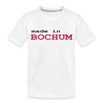 bochum - Kinder Premium Bio T-Shirt - Weiß - Vorne