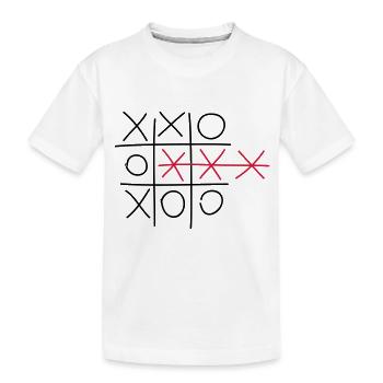 play_fail_f2 - Kids' Premium Organic T-Shirt - white - Front