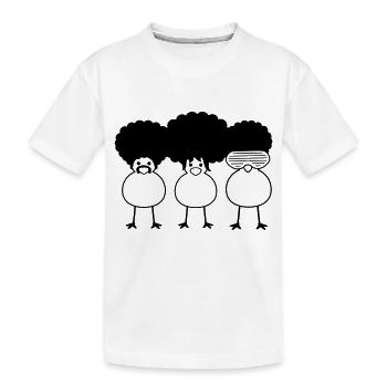Funky Chicks - Kinder Premium Bio T-Shirt - Weiß - Vorne