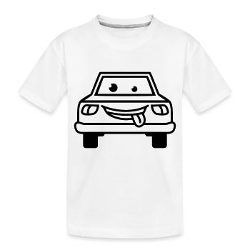 Cartoon Car - T-shirt bio Premium Enfant - blanc - Devant