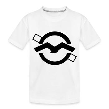 Segelflugzeug Flugplatz Logo ICAO - Kinder Premium Bio T-Shirt - Weiß - Vorne