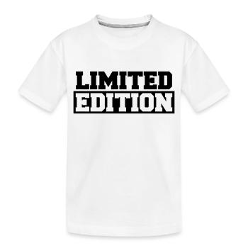 Limited Edition - Kinder Premium Bio T-Shirt - Weiß - Vorne