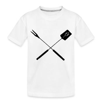 barbecue - T-shirt bio Premium Enfant - blanc - Devant