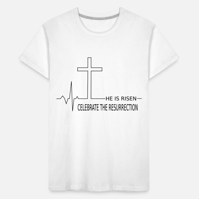 Happy Easter Religious Kids' Premium Organic T-Shirt