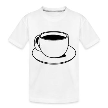 tasse - T-shirt bio Premium Enfant - blanc - Devant