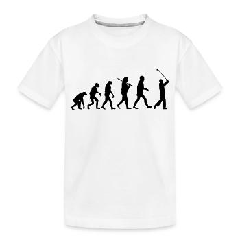 evolution golf - T-shirt bio Premium Enfant - blanc - Devant