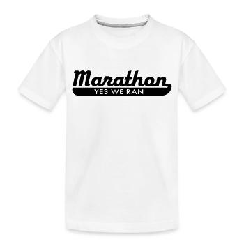 Marathon - Kinder Premium Bio T-Shirt - Weiß - Vorne