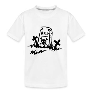 rip reste in peace Grabzeichnung - Kinder Premium Bio T-Shirt - Weiß - Vorne