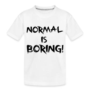 Normal - Kids' Premium Organic T-Shirt - white - Front
