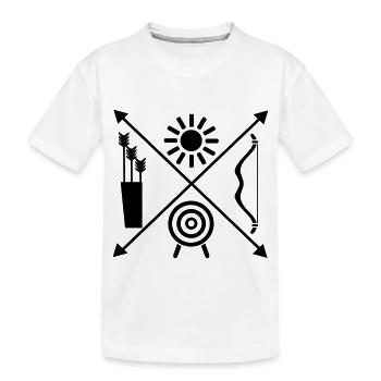 Archery - Kids' Premium Organic T-Shirt - white - Front