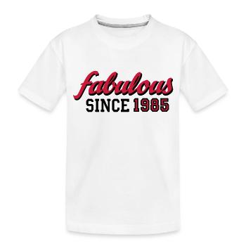 1985 - Kinder Premium Bio T-Shirt - Weiß - Vorne