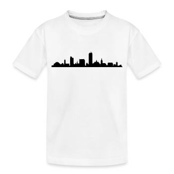 Skyline Jena - Kinder Premium Bio T-Shirt - Weiß - Vorne